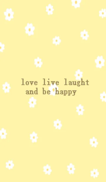 [LINE着せ替え] 小花柄 (yellow)の画像1