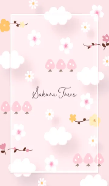 [LINE着せ替え] さくら色 Sakura trees09_1の画像1