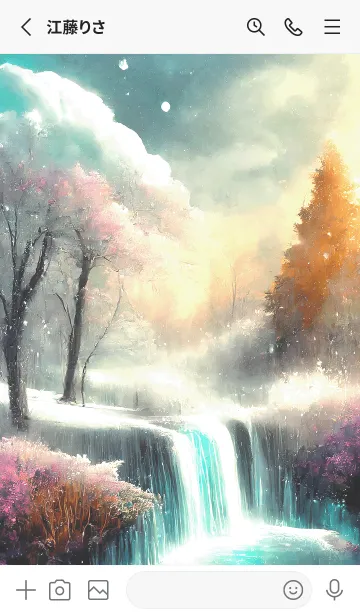 [LINE着せ替え] 優美な冬の風景の着せかえ(Winter-2964)の画像2