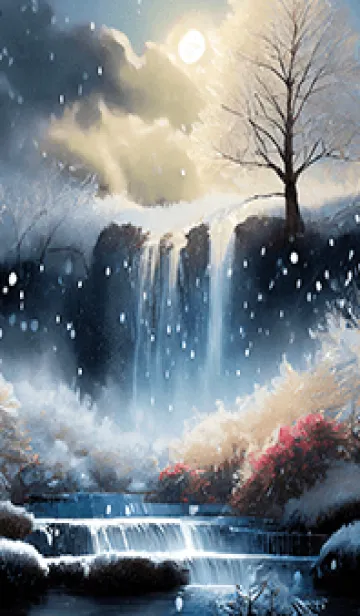 [LINE着せ替え] 優美な冬の風景の着せかえ(Winter-2960)の画像1