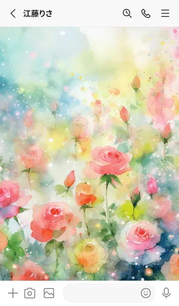 [LINE着せ替え] 薔薇(バラ)の花の着せかえ(R3076)の画像2