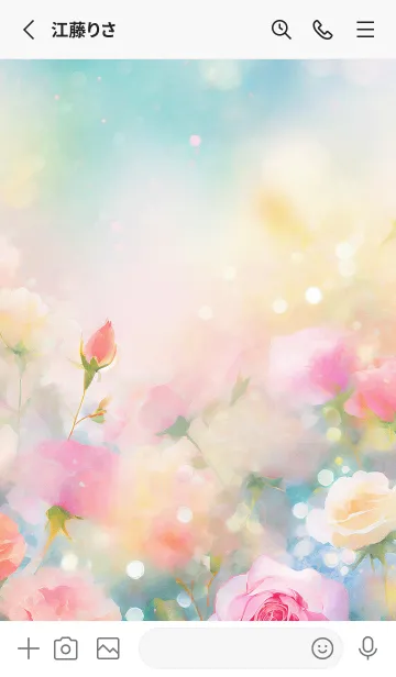 [LINE着せ替え] 薔薇(バラ)の花の着せかえ(R3077)の画像2