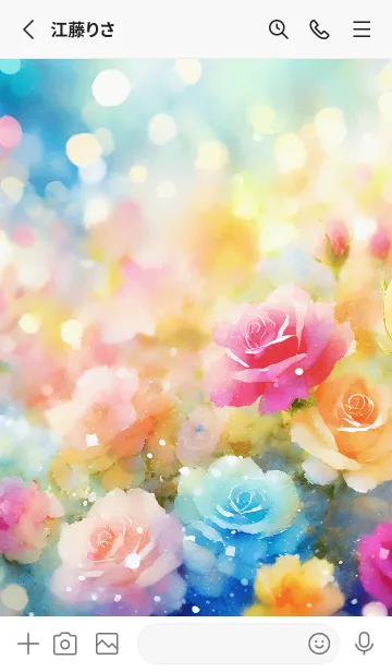 [LINE着せ替え] 薔薇(バラ)の花の着せかえ(R3080)の画像2