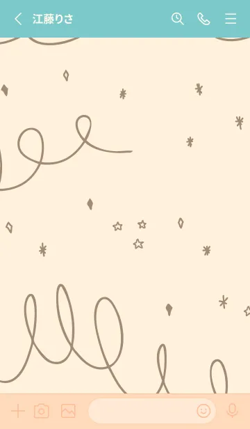 [LINE着せ替え] くるくる キラキラ10の画像2