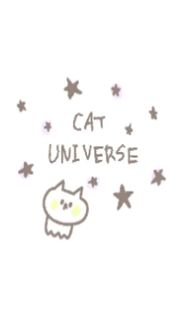 [LINE着せ替え] ねこねこ宇宙 6 星とねこねこ(ゴールド)の画像1