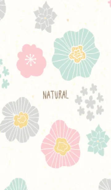 [LINE着せ替え] 北欧風 花 3色16の画像1