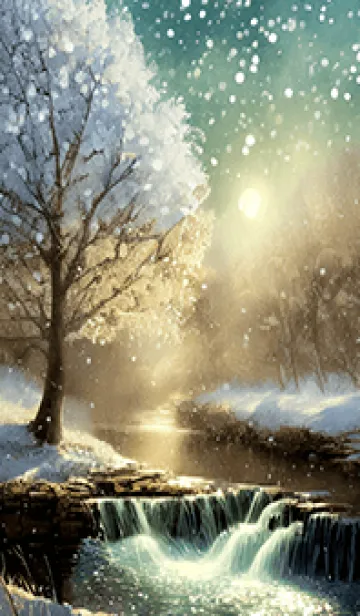 [LINE着せ替え] 優美な冬の風景の着せかえ(Winter-2984)の画像1