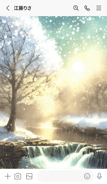 [LINE着せ替え] 優美な冬の風景の着せかえ(Winter-2984)の画像2