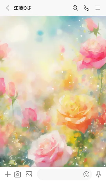 [LINE着せ替え] 薔薇(バラ)の花の着せかえ(R3095)の画像2