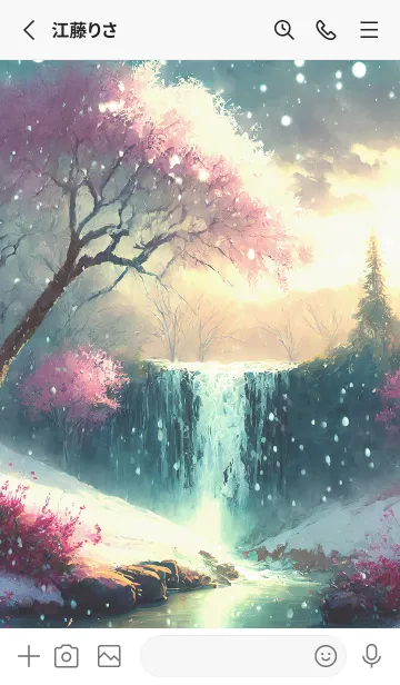 [LINE着せ替え] 優美な冬の風景の着せかえ(Winter-2985)の画像2