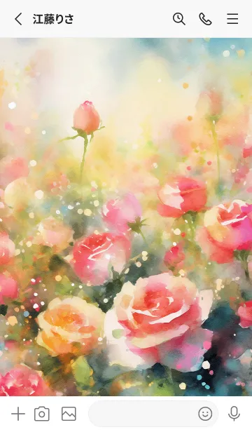 [LINE着せ替え] 薔薇(バラ)の花の着せかえ(R3093)の画像2