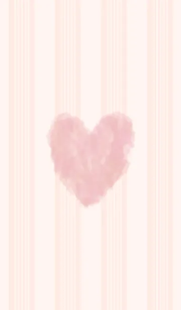 [LINE着せ替え] 水彩ハート ひとつ26の画像1