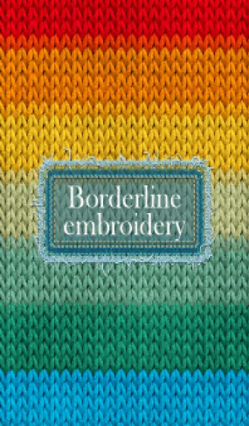 [LINE着せ替え] Borderline embroidery 81の画像1