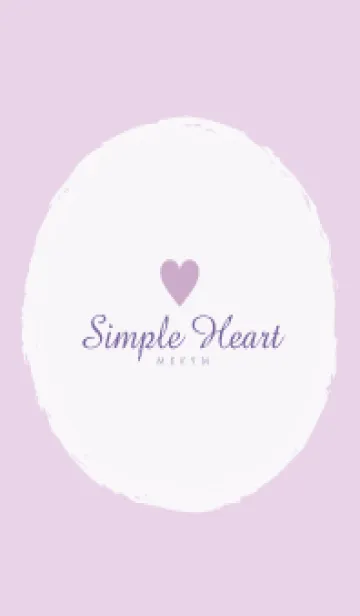 [LINE着せ替え] Simple Heart Dusky Purple-NATURAL 10の画像1