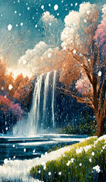 [LINE着せ替え] 優美な冬の風景の着せかえ(Winter-2991)の画像1