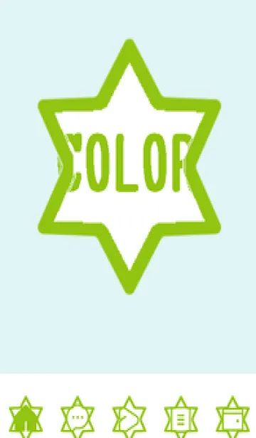 [LINE着せ替え] green color S109の画像1