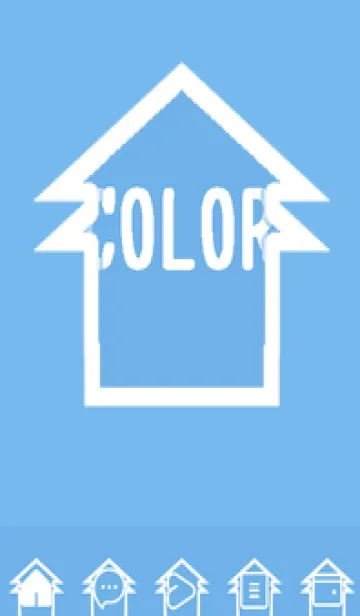 [LINE着せ替え] blue color T51の画像1