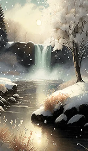 [LINE着せ替え] 優美な冬の風景の着せかえ(Winter-2994)の画像1