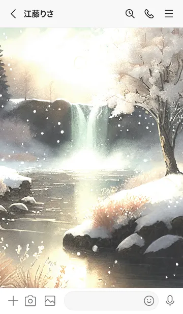 [LINE着せ替え] 優美な冬の風景の着せかえ(Winter-2994)の画像2