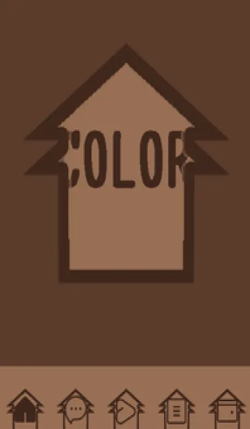 [LINE着せ替え] brown color T51の画像1