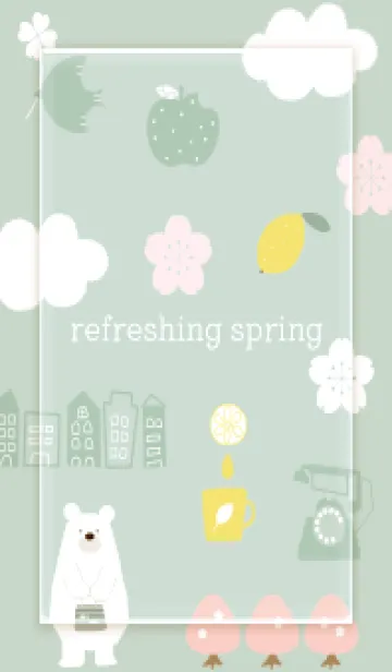 [LINE着せ替え] beige refreshing spring05_1の画像1