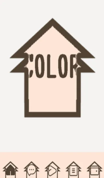 [LINE着せ替え] brown color T53の画像1