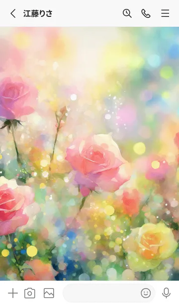 [LINE着せ替え] 薔薇(バラ)の花の着せかえ(R3085)の画像2