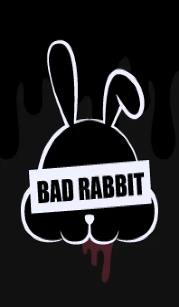 [LINE着せ替え] BLACK - BAD RABBIT DARK 6の画像1