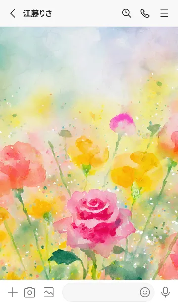 [LINE着せ替え] 薔薇(バラ)の花の着せかえ(R3083)の画像2