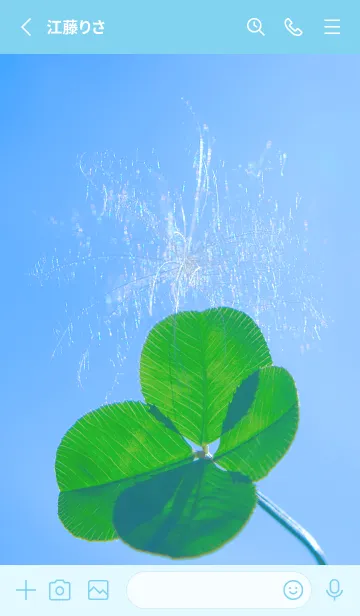 [LINE着せ替え] ケサランパサラン & Lucky clover #2-4の画像2