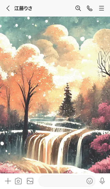 [LINE着せ替え] 優美な冬の風景の着せかえ(Winter-3007)の画像2