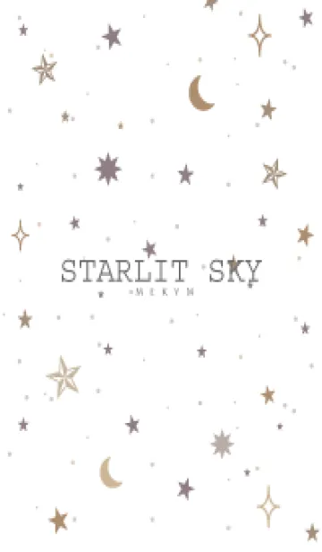 [LINE着せ替え] SIMPLE STAR-STARLIT SKY WHITE- 3の画像1