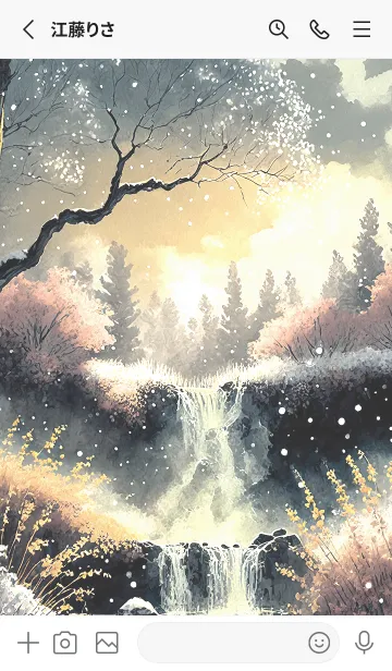 [LINE着せ替え] 優美な冬の風景の着せかえ(Winter-3010)の画像2