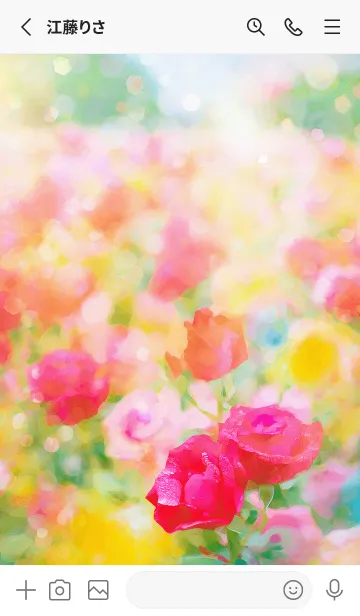 [LINE着せ替え] 薔薇(バラ)の花の着せかえ(R3110)の画像2