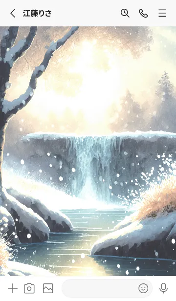 [LINE着せ替え] 優美な冬の風景の着せかえ(Winter-3012)の画像2