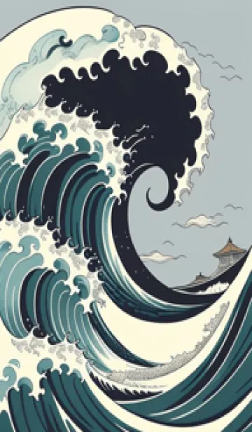 [LINE着せ替え] 浮世绘 シータイガー桜 BeWMの画像1