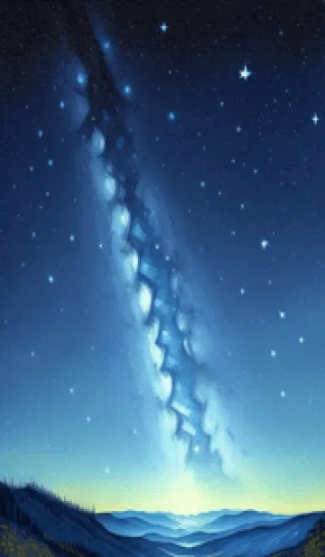 [LINE着せ替え] 山中露营 夜晚 9sHMの画像1