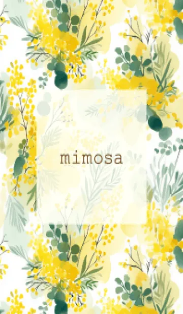 [LINE着せ替え] Watercolor *mimosaの画像1