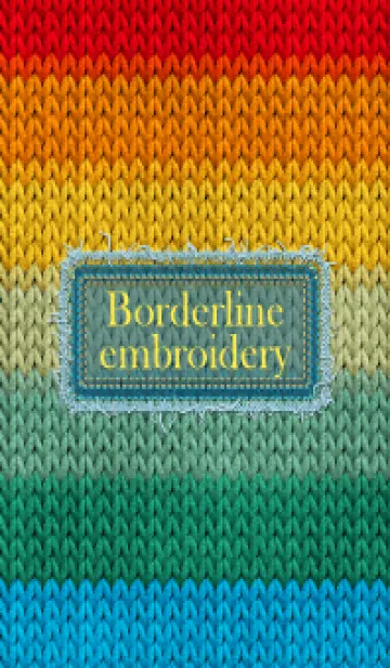 [LINE着せ替え] Borderline embroidery 82の画像1