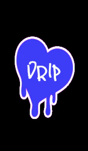 [LINE着せ替え] ドリップ ハート 25の画像1