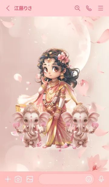 [LINE着せ替え] Lakshmi & Ganesha, Rich Rich(JP)の画像2