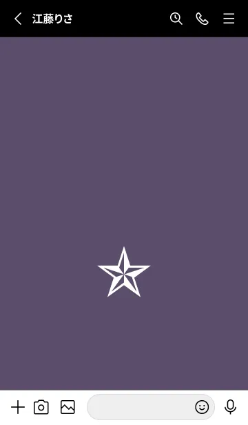 [LINE着せ替え] シンプル ロック スター _124の画像2