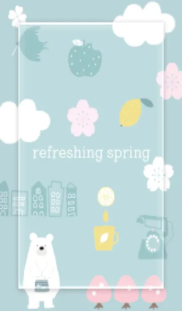 [LINE着せ替え] Greige refreshing spring02_1の画像1