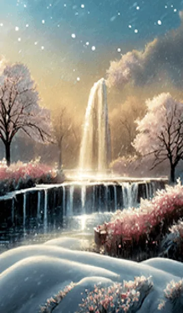 [LINE着せ替え] 優美な冬の風景の着せかえ(Winter-3017)の画像1