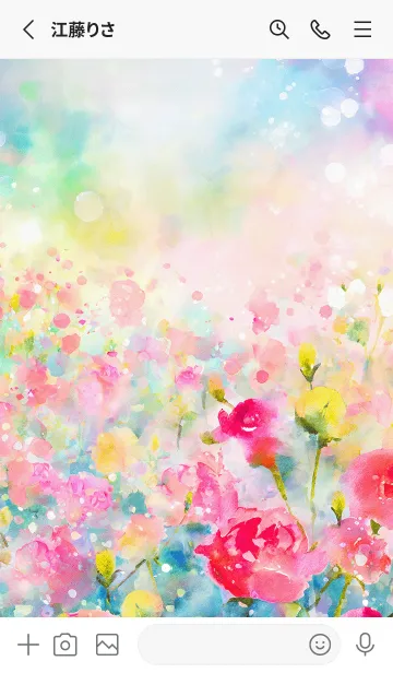 [LINE着せ替え] 薔薇(バラ)の花の着せかえ(R3102)の画像2