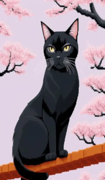 [LINE着せ替え] 浮世絵の桜猫 sJEmの画像1