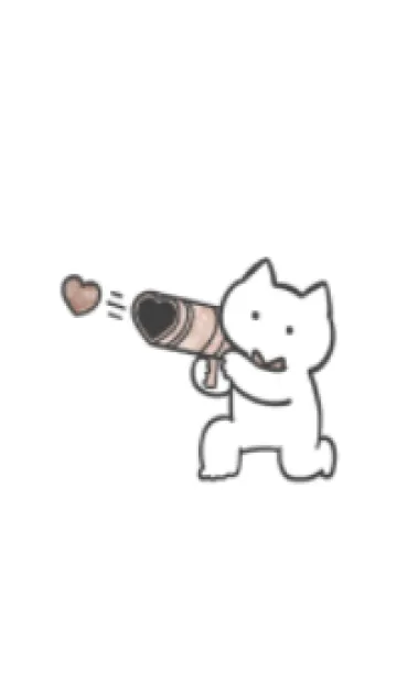 [LINE着せ替え] 茶色推しねこの画像1