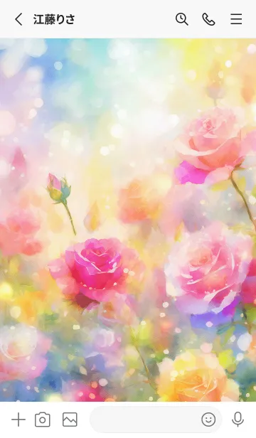 [LINE着せ替え] 薔薇(バラ)の花の着せかえ(R3130)の画像2