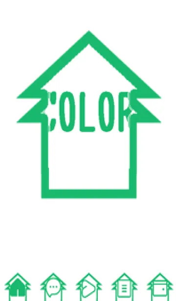 [LINE着せ替え] green color T102の画像1