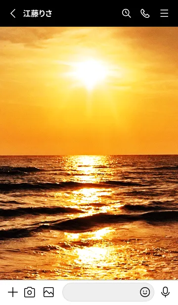 [LINE着せ替え] ＊運気最強＊太陽の浄化 Sunset Goldの画像2